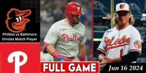 This emage showing a Phillies vs Baltimore Orioles Match Player