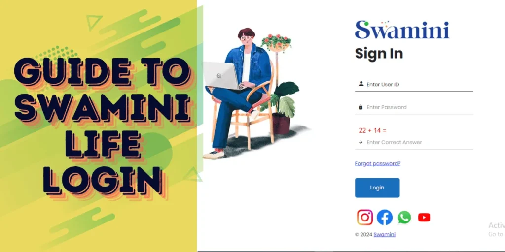 This emage showing a Guide to Swamini Life Login